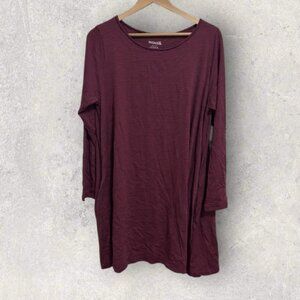 Wool& merino wool long sleeve dress